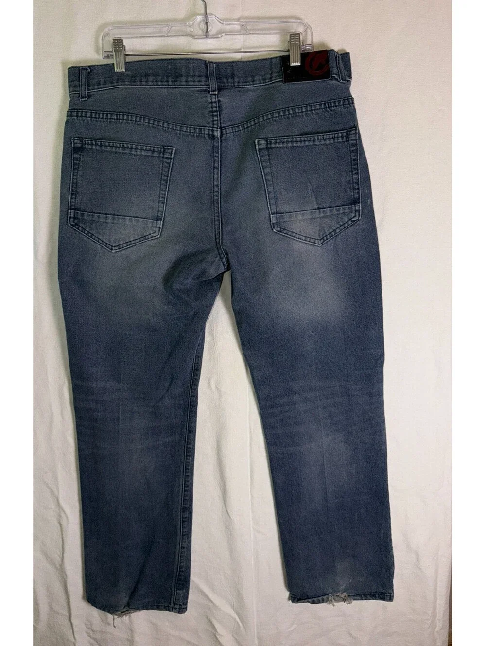 Ecko Unltd Men’s Slim Straight Jeans Size 36 Blue Denim Raw Since 1972
